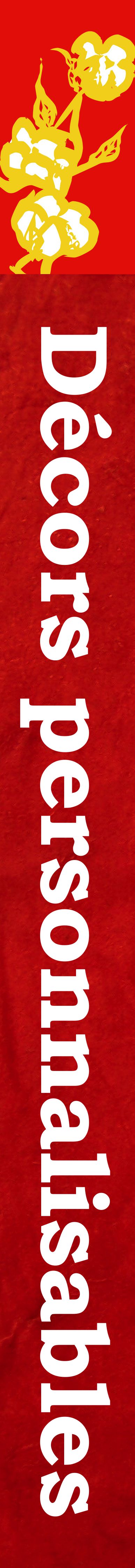 Bandeau droit décors personnalisables