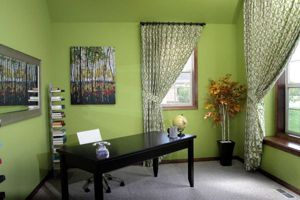 JadeCouleur vert bureau