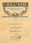 Urkunde WIEN