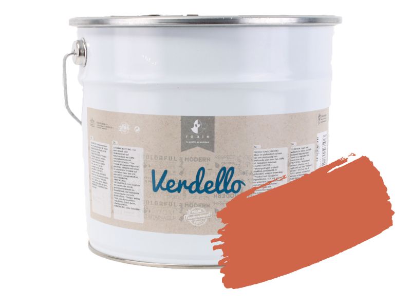 Peinture E206 Rouge Indien - 10 L Verdello