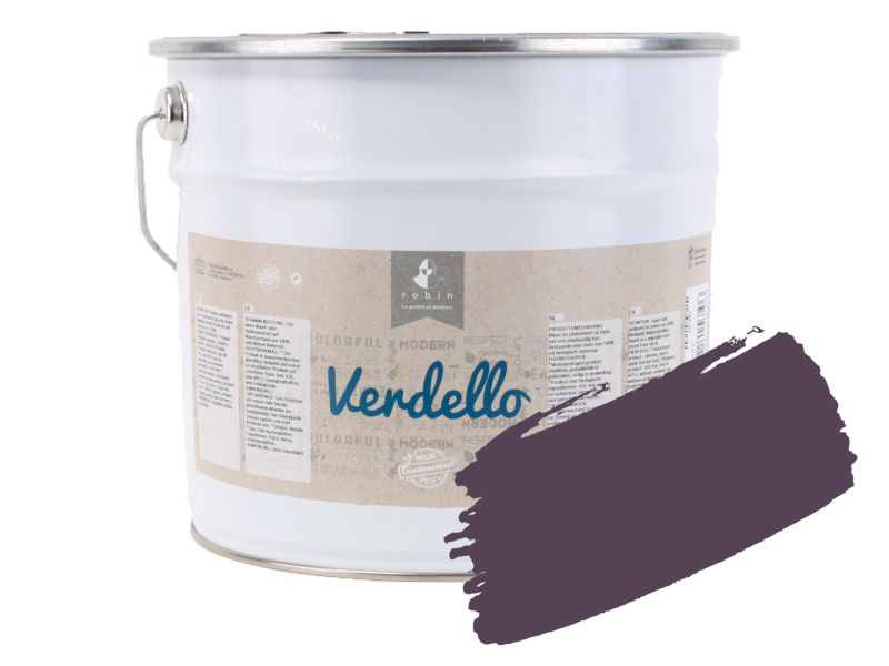 Peinture E207 Aubergine - 10 L Verdello