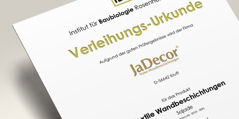 ZPro Jadecor IBR Certificat